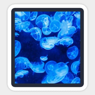 blue ocean waves view Sticker